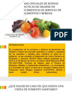 Normas de Buenas Practicas en Alimentos y Bebidas