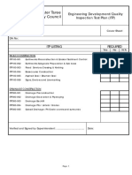 Engineering Development Quality Inspection Test Plan ITP Forms