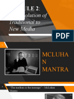 The Evolution of Traditional To New Media