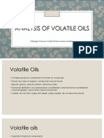 Analysis of Volatile Oils Final