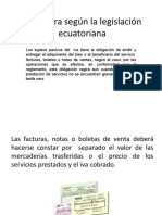 La Factura Según La Legislación Ecuatoriana Segunda