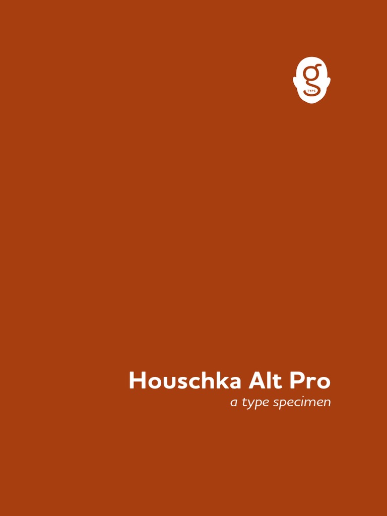 Houschka Alt Pro Specimen PDF Sans Serif Typefaces