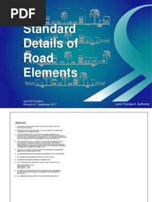 LTA Standard Details of Road Elements
