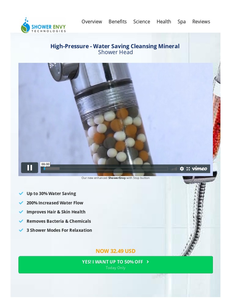 Shower Envy Technologies PDF Shower Ion