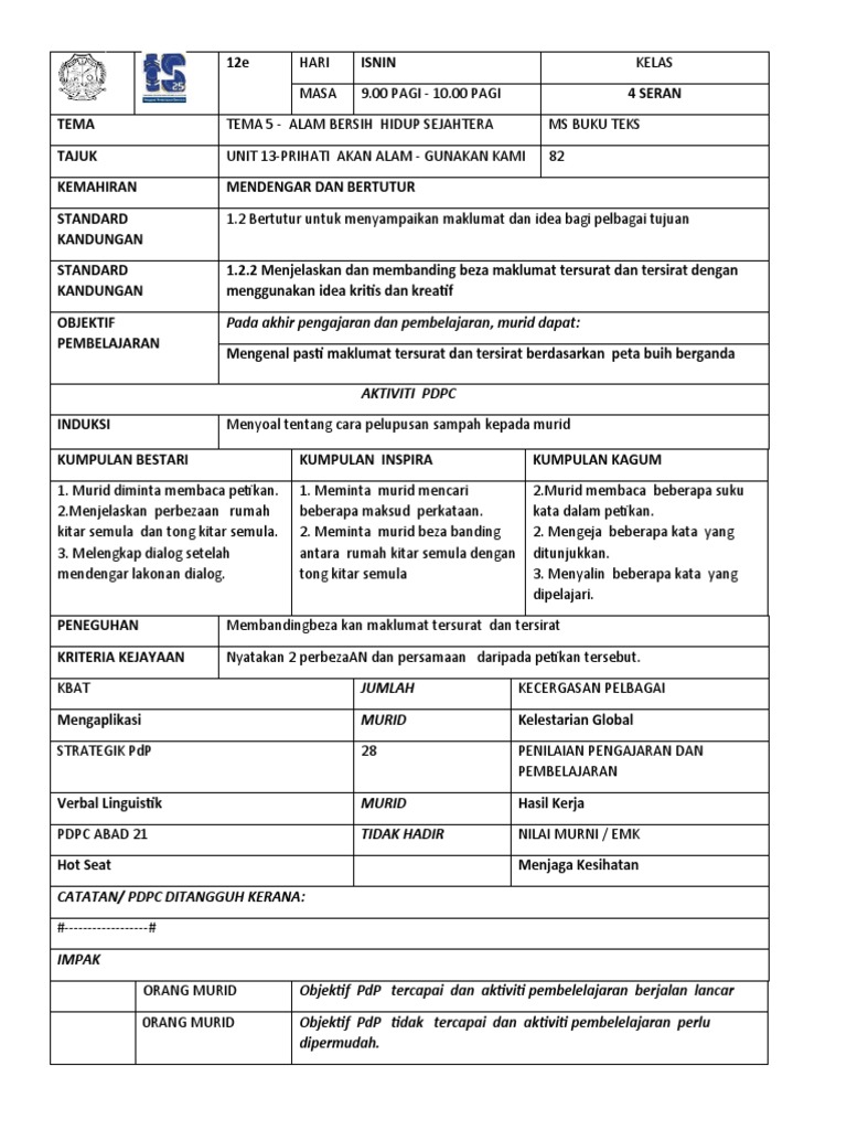 Contoh RPH | PDF