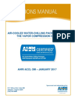 Air-Cooled Water-Chilling Packages Using The Vapor Compression Cycle Certification Program