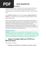 Doh Mikrotik: 1 Steps To Configure Dns Over Https On A Mikrotik Router