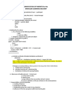 Orientation of parents for modular learning delivery