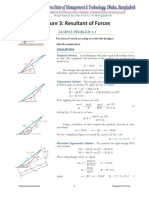 Engineering Mechanics - Lec 3 Resultant of Forces PDF