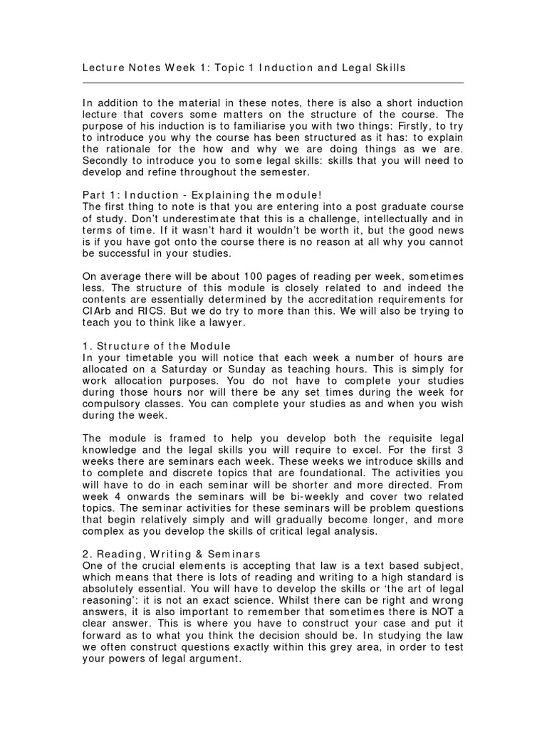 Lecture Notes Week 1 - Part 1 | PDF | Multiple Choice | Educational ...