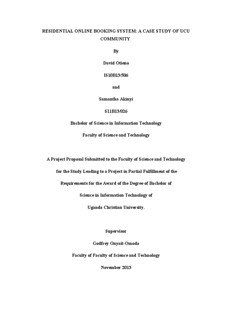 Final Proposal Residential Online Bookin | PDF | System | Databases