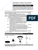 Modelling & Simulation 2: Resit Coursework: Task Details & Instructions: Spacecraft