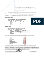 Travel & Declaration Form: Traveler: Self OR Member of Household