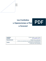 Cortés - Los Contratos U Operaciones A Plazo o Forward PDF