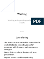 Washing and Denim Wash