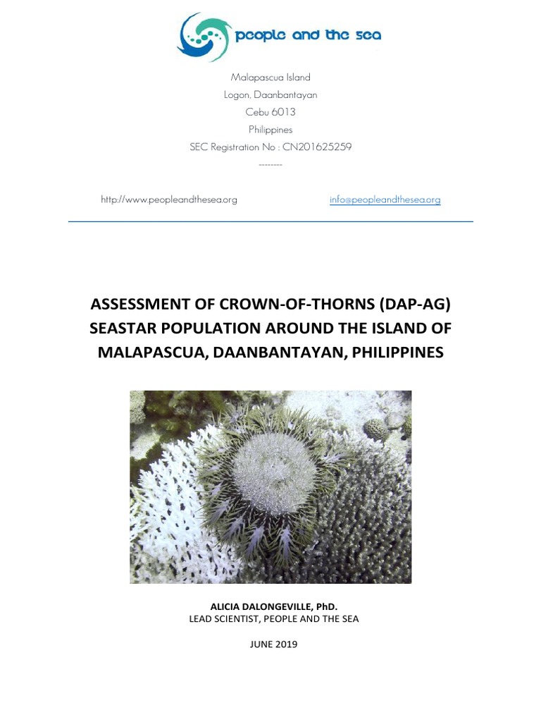 Assessment of Crown-Of-Thorns (Dap-Ag) Seastar Population Around The ...