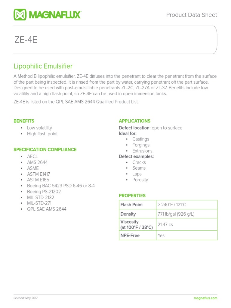 Lipophilic Emulsifier Product Data Sheet PDF Emulsion Business