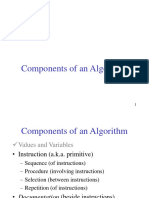 Components of An Algorithm