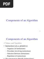 Components of An Algorithm