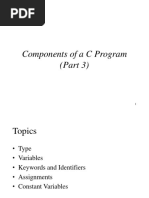 Components of A C Program (Part 3)