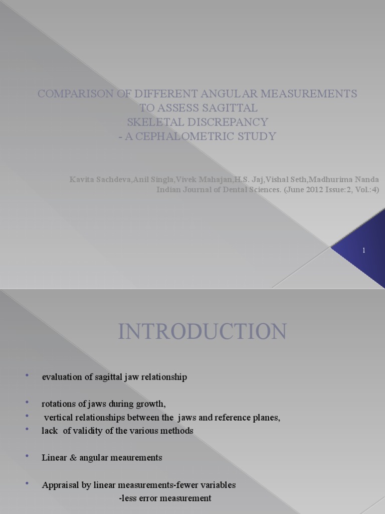 Comparison Of Different Angular Measurements Pdf Angle