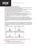 Basic Statistics: Basic Statistical Interview Question