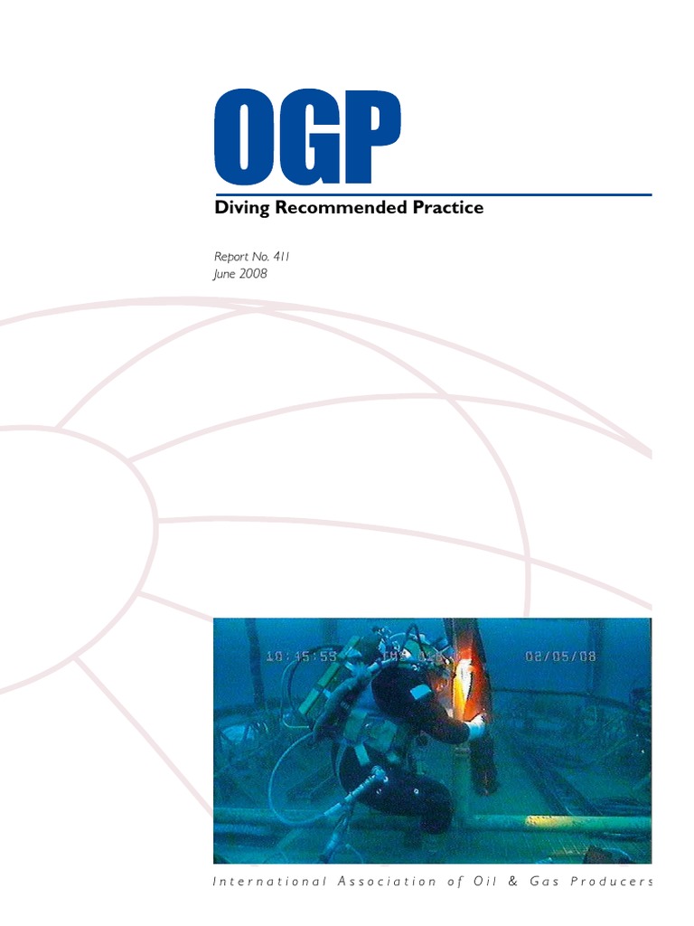 IOGP 411 Diving Practice PDF PDF Underwater Diving Risk Assessment