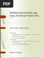 Building Hybrid Mobile App Using Javascript Frameworks: Thet Khine