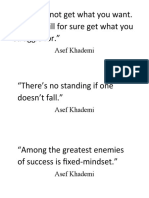 Struggle, Fall, and Growth Mindset Quotes by Asef Khademi
