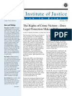 National Institute of Justice: The Rights of Crime Victims-Does Legal Protection Make A Difference?