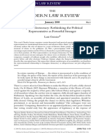 Modern Law Review: Beyond Electocracy: Rethinking The Political Representative As Powerful Stranger