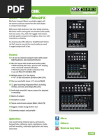 Mix5 - Mix8 - Mix12FX: Compact Mixers