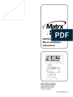 Matrx D MDM Cabinet MT Flowmeter Users Manual