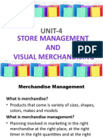 Store Management AND Visual Merchandising: UNIT-4