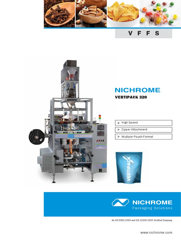 Vertipack 320: High Speed Zipper Attachment | PDF | Equipment ...