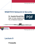 WQD7010 Network & Security: Dr. Saaidal Razalli Bin Azzuhri