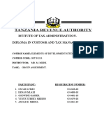 Istitute of Tax Administratuion. Diploma in Customs and Tax Management