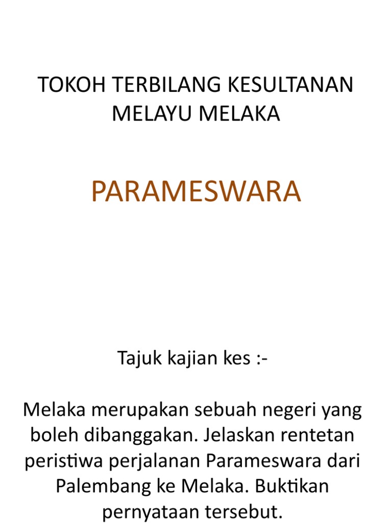 Tokoh Terbilang Kesultanan Melayu Melaka Pdf