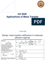 CH 3030 Applications of Mass Transfer: 7 August 2020