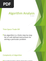 Algorithm Analysis: Ms. Uma. S