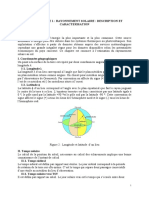 Rayonnement Solaire - Description - Caracterisation PDF