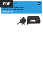 Mototrbo™ DGM™ 5500/DGM™ 8500 Color Display Mobile: User Guide