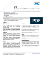 Microcimento para reparo de trincas em concreto