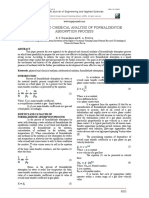 Physical and Chemical Analysis of Formaldehyde Absorption Process