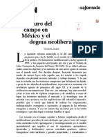 La Jornada: El Futuro Del Campo en México y El Dogma Neoliberal PDF