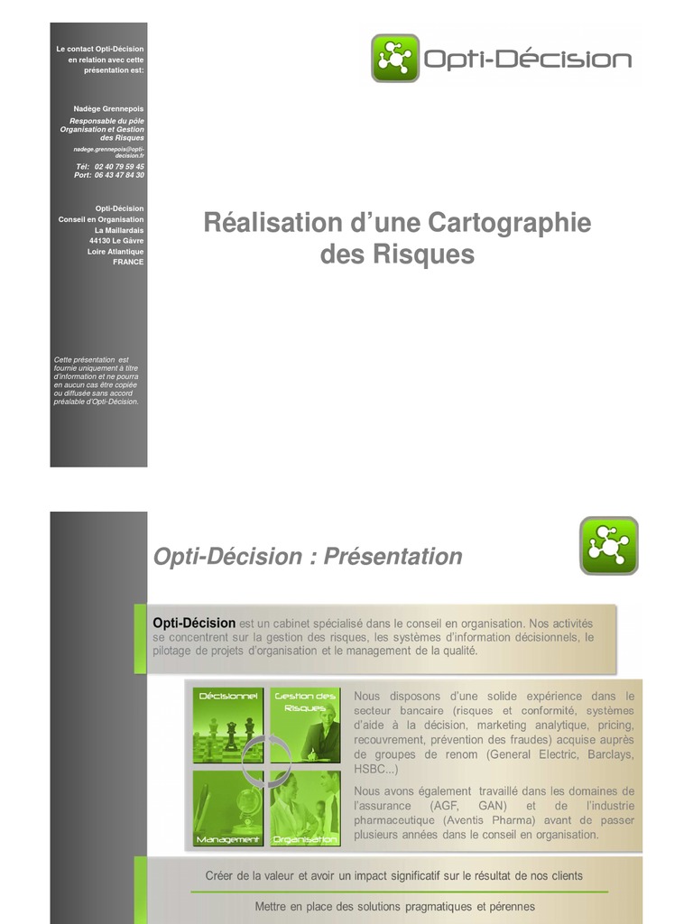 Cartographie des Risques : Guide Pratique | PDF | Risque | Contrôle interne