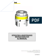 Operating & Maintenance Instructions for AJ Manual Tensioners