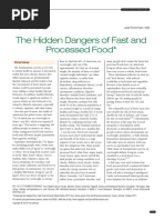 2018 The Hidden Dangers of Fast and Processed Food PDF