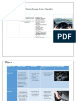 4-Wheeler General Service Checklist: Test Run-Vehicle Diagnosis