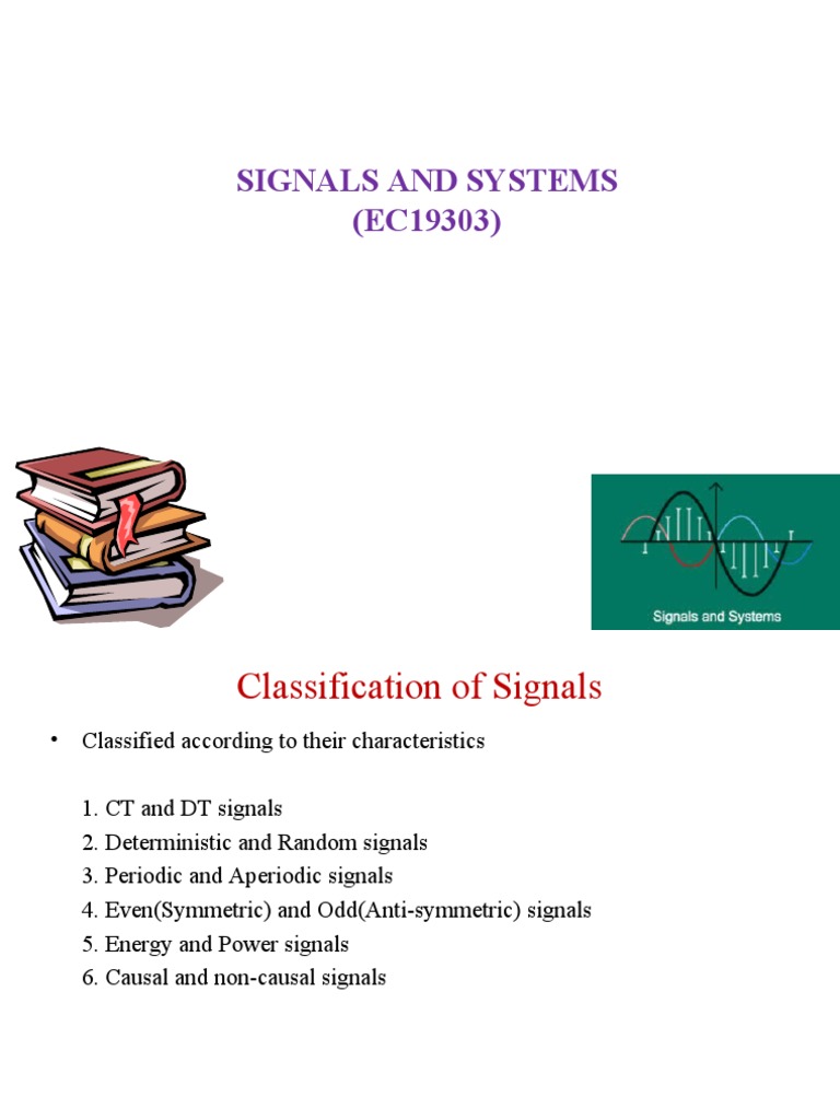 Signals and Systems (EC19303) | PDF